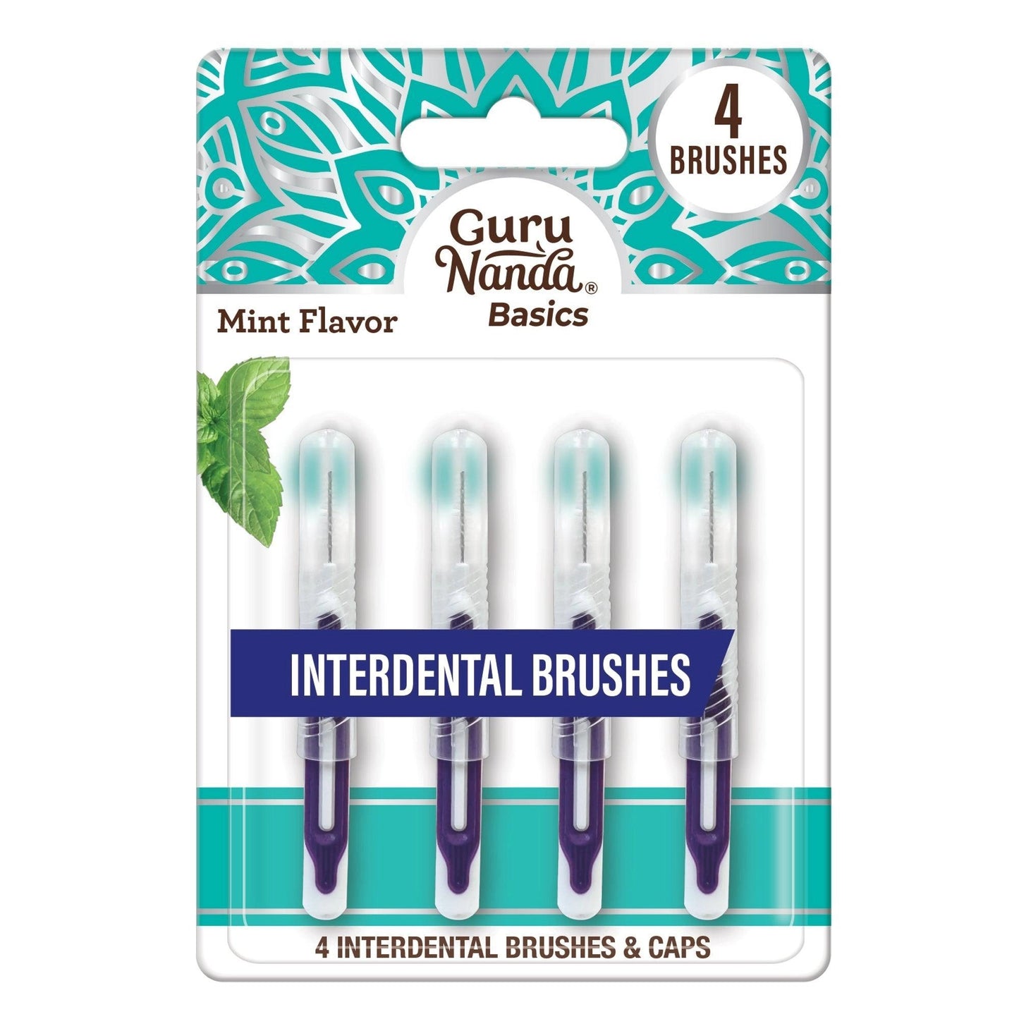InterdentalBrusheswithCaps,MintFlavor–4Count