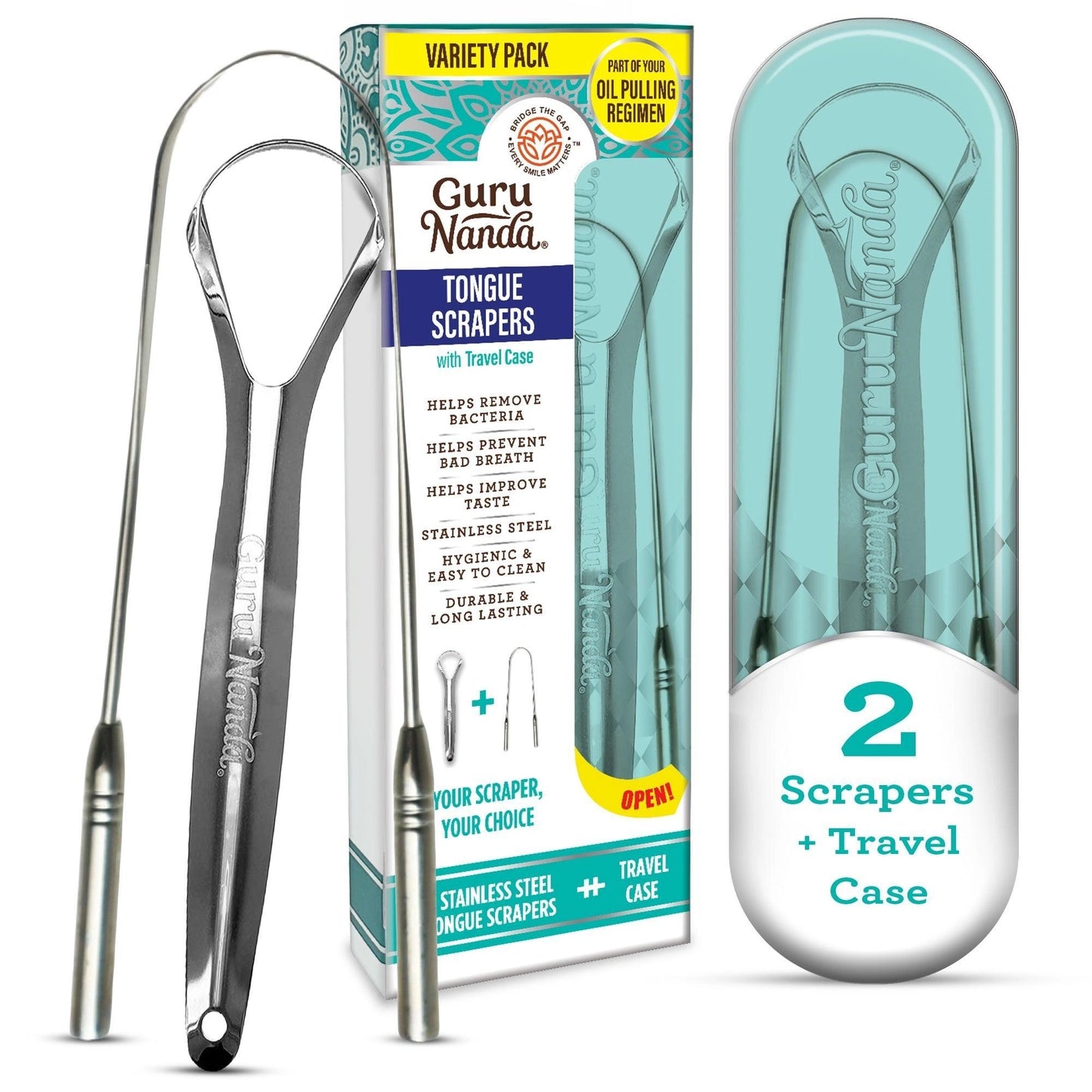 TongueScraperVarietyPackwithTravelCase