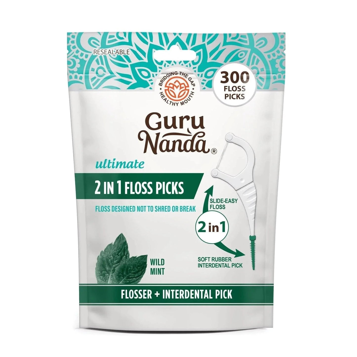 2-in-1DentalFlossPicks–40Count