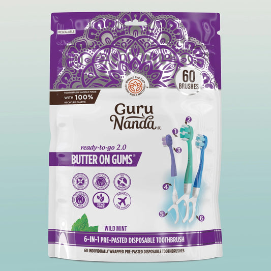 6-in-1ReadytoGoButteronGumsPre-PastedToothbrushes2.0–60Count