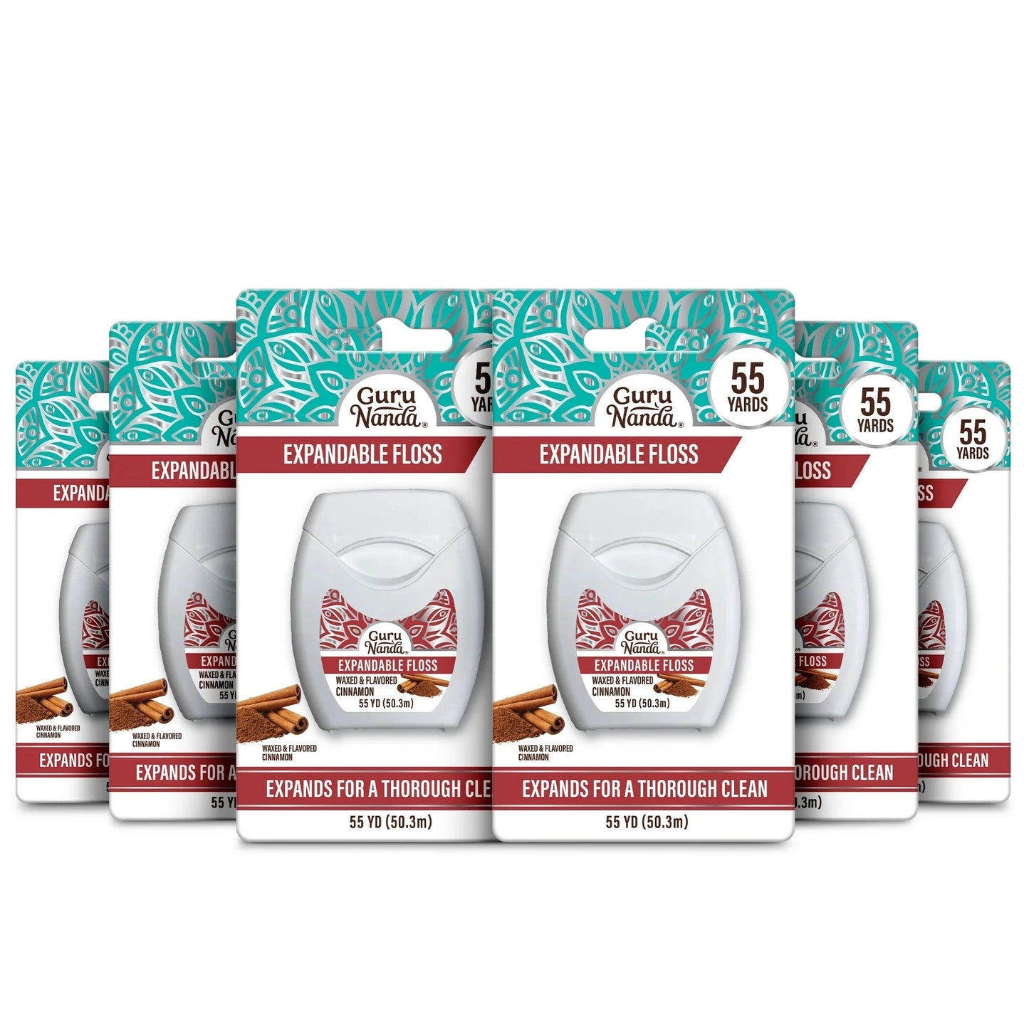 CinnamonFlavoredExpandableDentalFloss–55Yards–1Pack