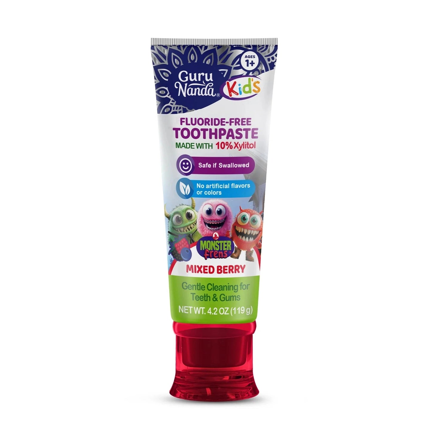 Fluoride-FreeToddlerToothpastewith10%Xylitol-MixedBerryFlavor-4.2oz