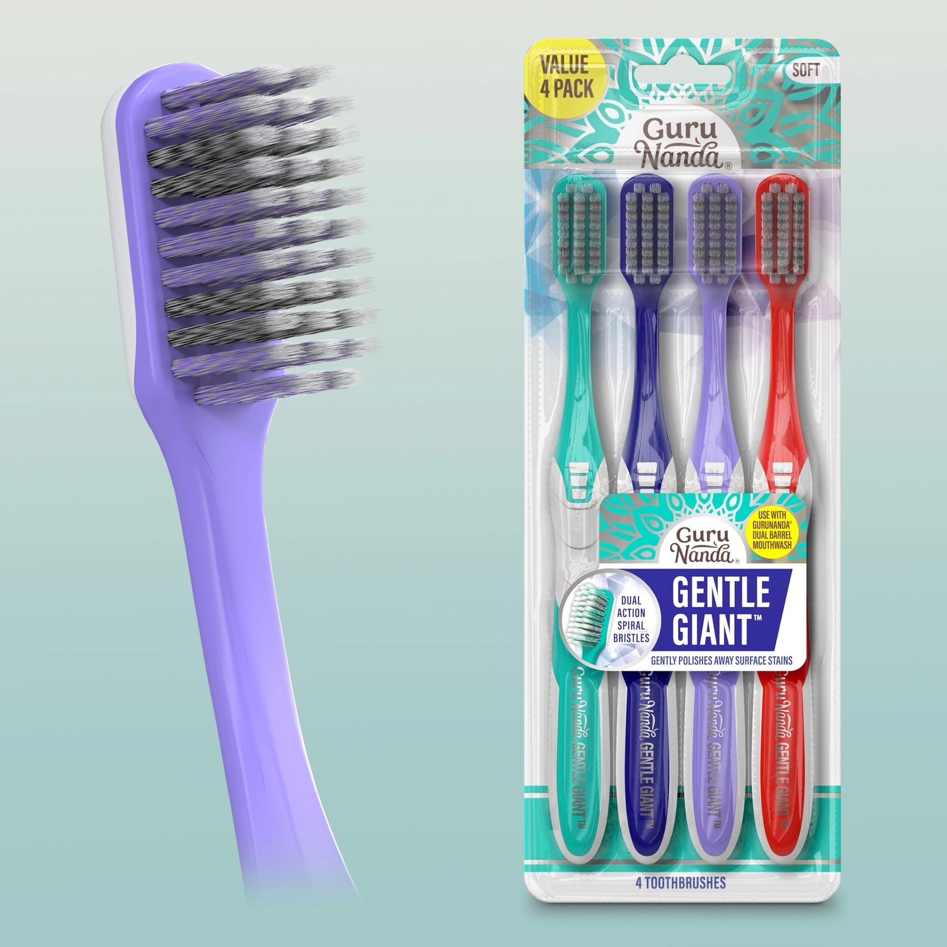 GentleGiantWhiteningSpiralToothbrush–1Pack