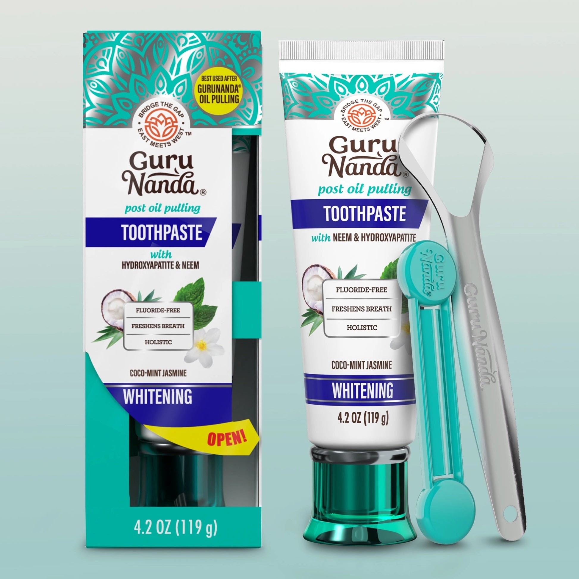Hydroxyapatite&NeemWhiteningToothpaste,FluorideFree–4.2oz