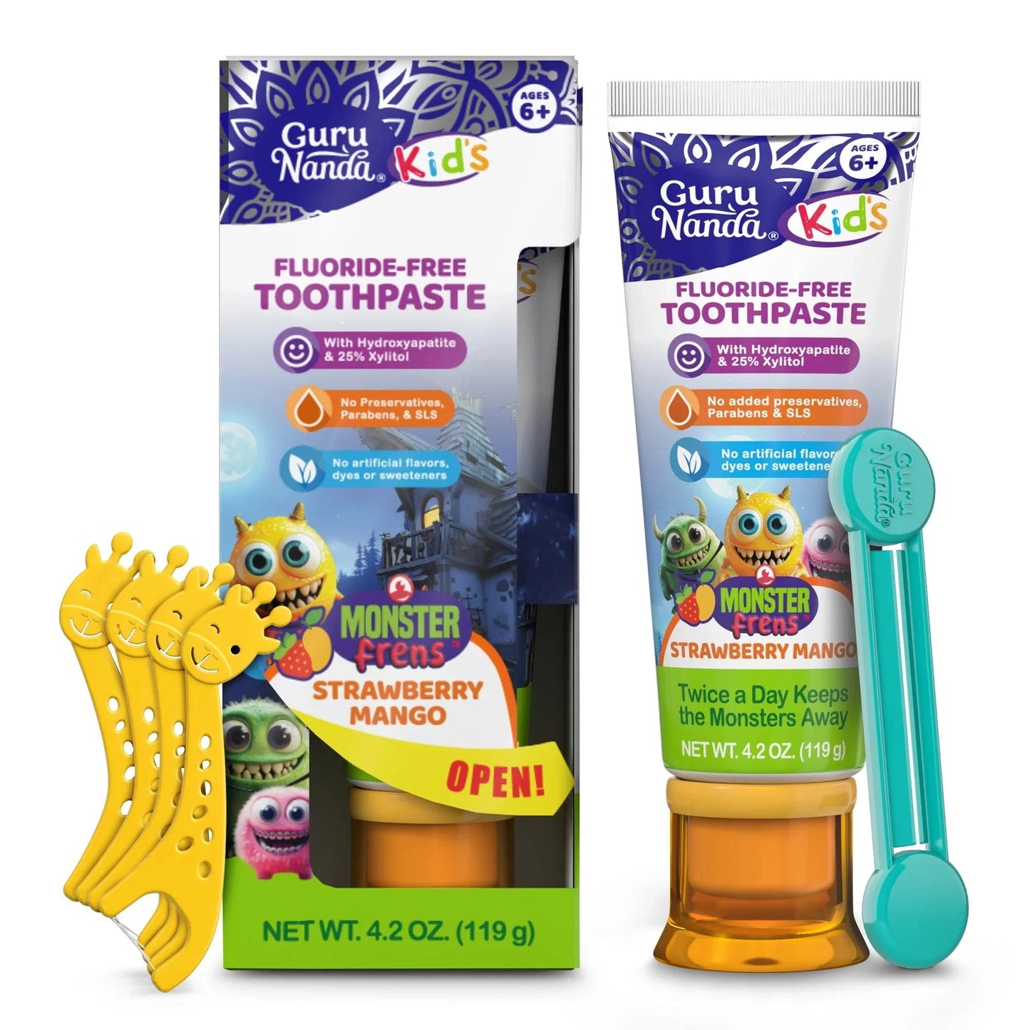 KidsToothpastewithXylitol&Hydroxyapatite,StrawberryMango–4.2oz