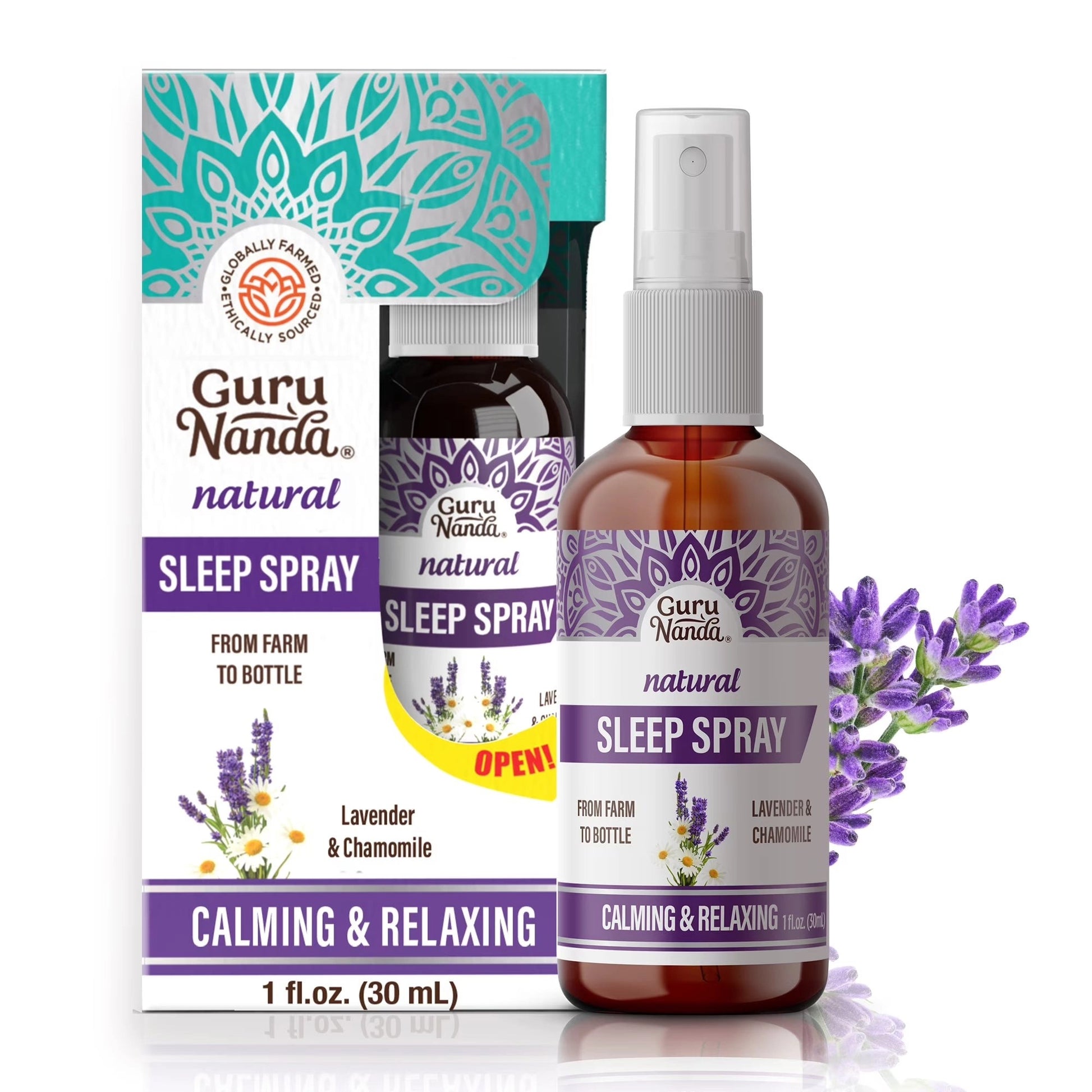 NaturalSleepSpray,Lavender&Chamomile–1floz