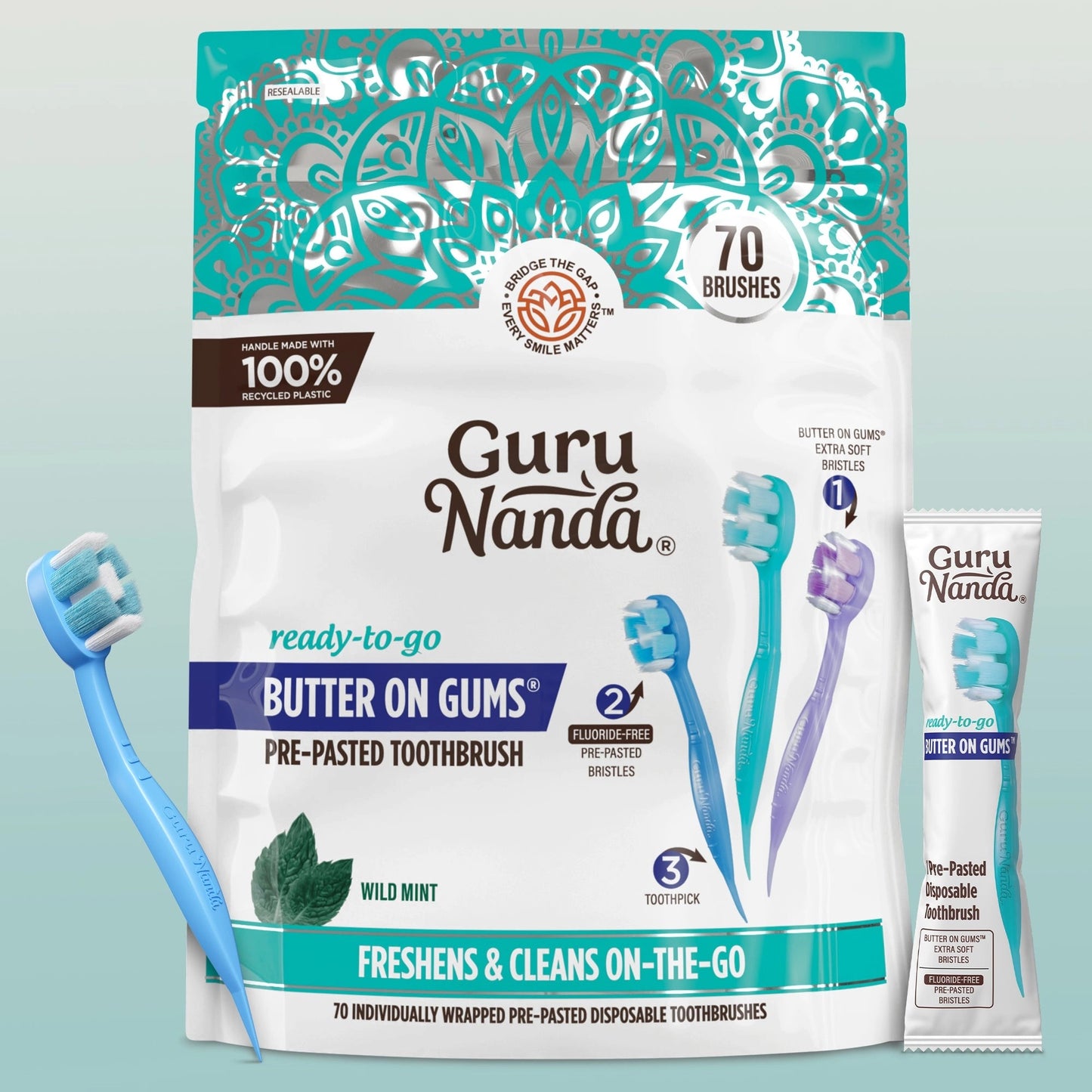 Ready-to-GoButteronGumsPre-PastedToothbrushes–3Count
